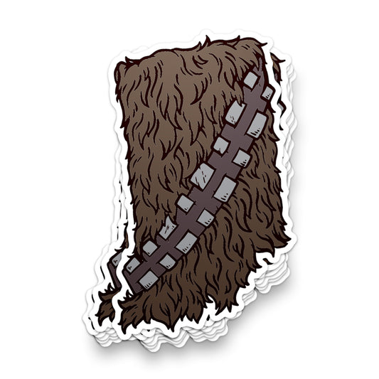 Hoosier Wookie Sticker ***CLEARANCE***