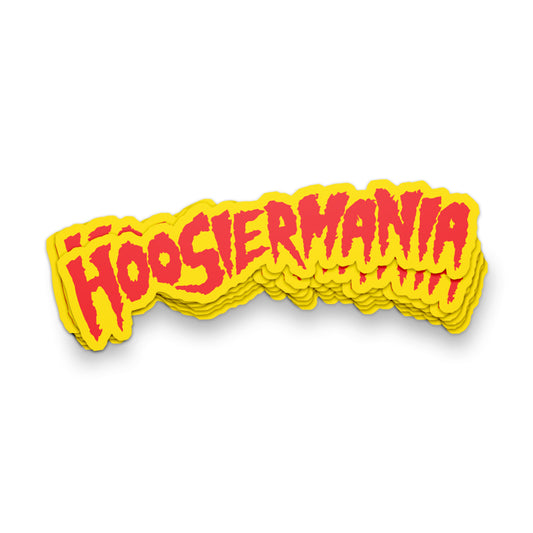 Hoosiermania Runs Wild Sticker