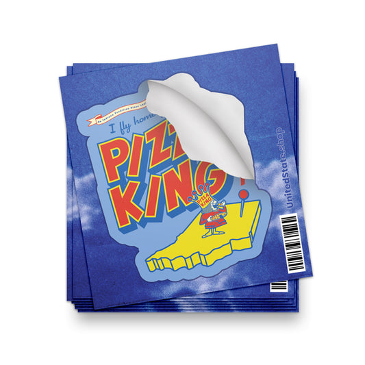 I Fly Home for Pizza King Sticker