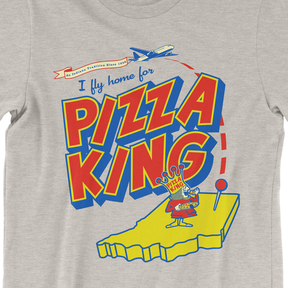 I Fly Home for Pizza King Tee – United State of Indiana