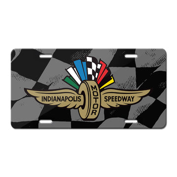 IMS Winged Wheel License Plate