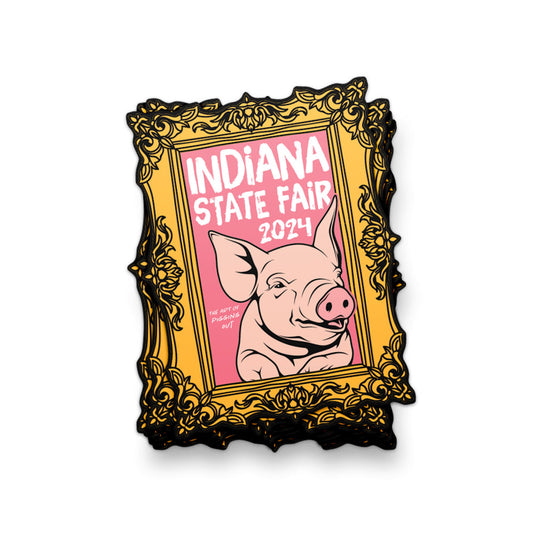 Portrait of a Pig Sticker