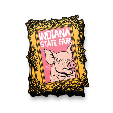 Portrait of a Pig Sticker