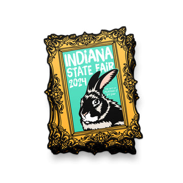 Portrait of a Rabbit Sticker