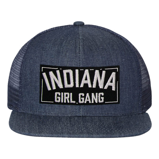 Indiana Girl Gang Flat Bill Trucker Hat