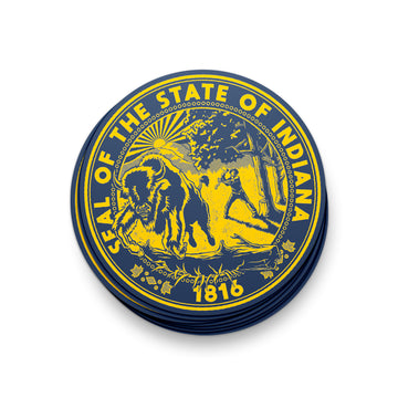 Indiana State Seal Sticker