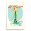 Indianapolis Monument Circle Christmas Poster