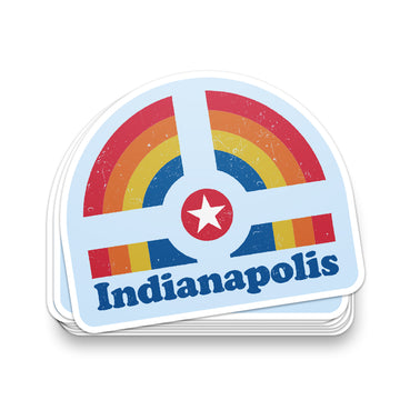 Indianapolis Rainbow Sticker