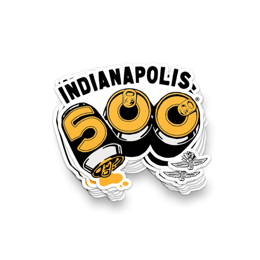 Indy 500 Beer Cans Sticker