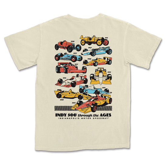 Indy Cars Through the Ages Tee - United State of Indiana