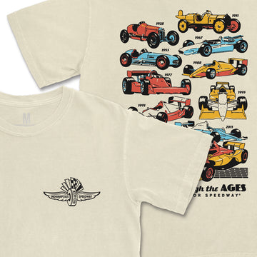 Indy Cars Through the Ages Tee - United State of Indiana