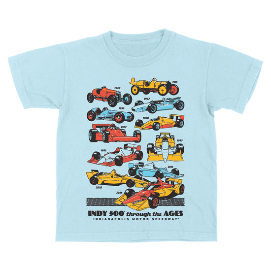 Indy Cars Through the Ages Youth Tee - United State of Indiana