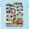 Indy Cars Through the Ages Youth Tee - United State of Indiana