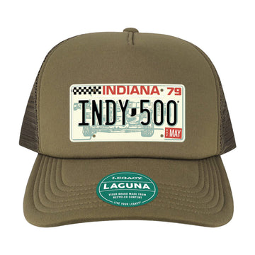 Indy 500 License Plate Laguna Cap