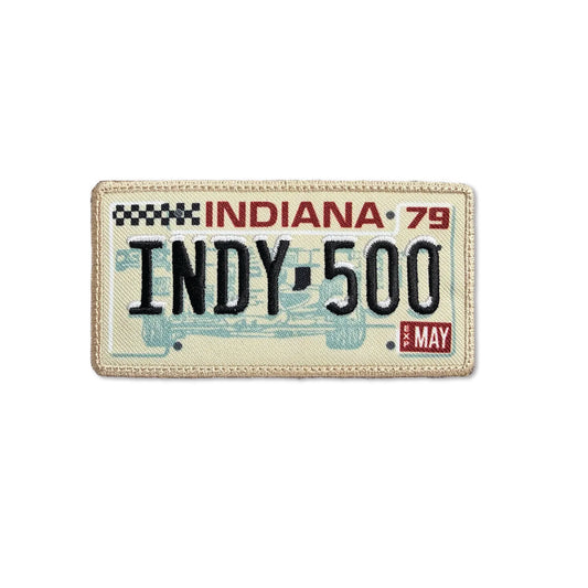 Indy 500 License Plate Patch - United State of Indiana