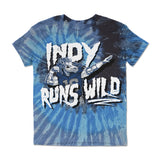 Indy Runs Wild Tie Dye Youth Tee ***CLEARANCE***