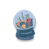 Indy Snow Globe Sticker