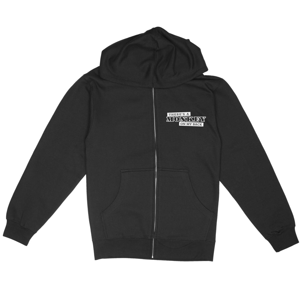 Jockamo Monkey on My Back Zip-Up Hoodie – United State of Indiana