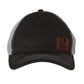 Leather USI Flag Trucker Cap