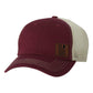 Leather USI Flag Trucker Cap