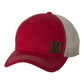 Leather USI Flag Trucker Cap