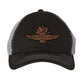 Leather Winged Wheel Trucker Cap