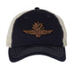 Leather Winged Wheel Trucker Cap