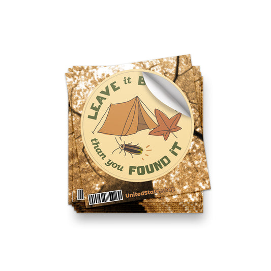 Leave It Better Than You Found It Sticker - United State of Indiana