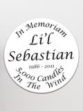 Lil' Sebastian Memorial Sticker