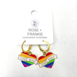 Love Wins Rainbow Dangle Earrings