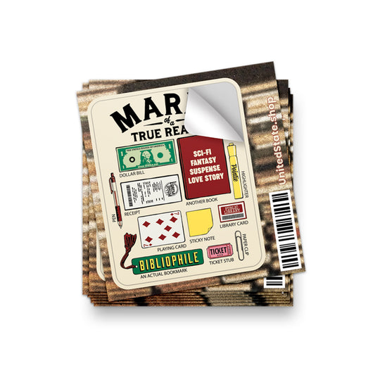 Marks of a True Reader Sticker