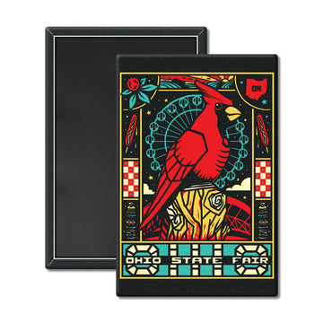 Cardinal Statue Magnet