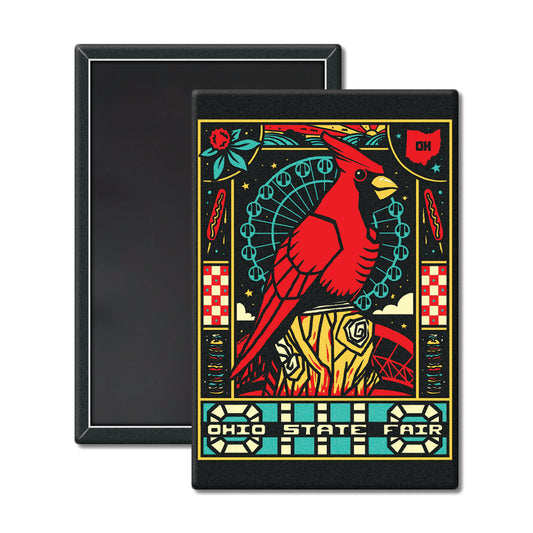 Cardinal Statue Magnet