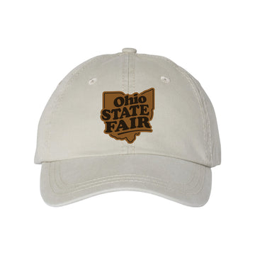 OSF Leather Ohio Patch Dad Cap
