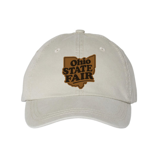 OSF Leather Ohio Patch Dad Cap