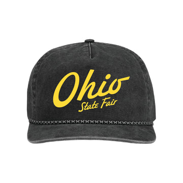 OSF Retro Script Embroidered Rope Cap