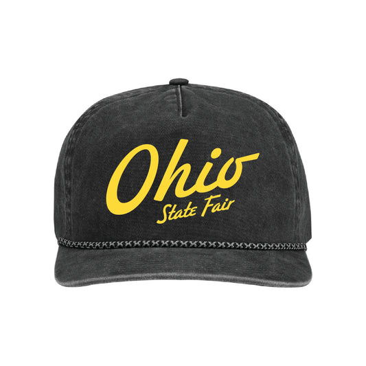 OSF Retro Script Embroidered Rope Cap