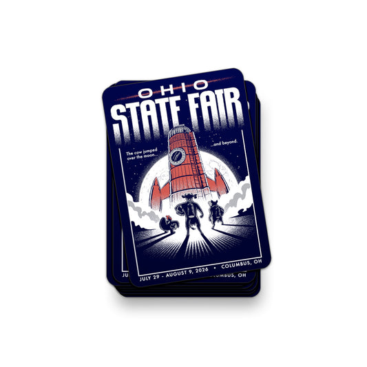 Over the Moon Sticker