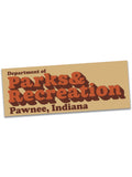 Parks Department Sticker