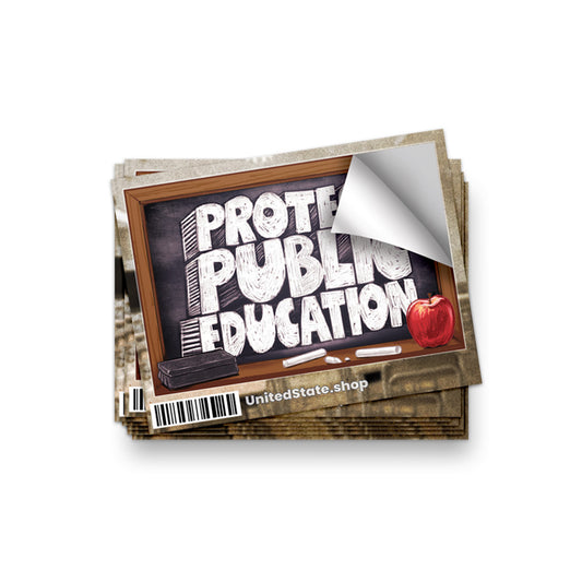 Protect Public Ed Chalkboard Sticker