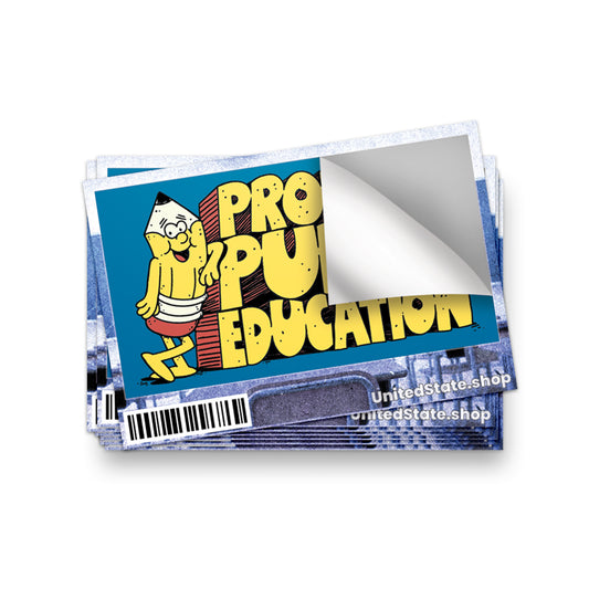 Public Education Rocks! Sticker