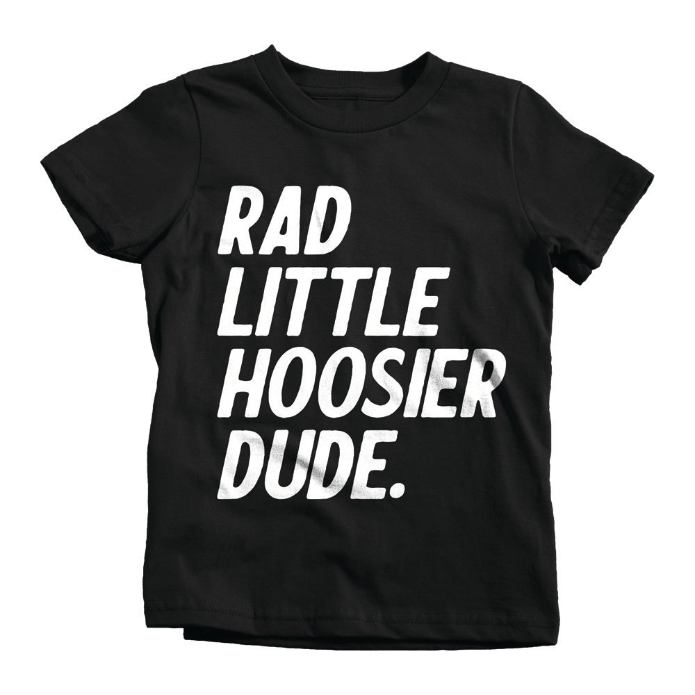 Rad Little Hoosier Dude Toddler Tee - United State of Indiana
