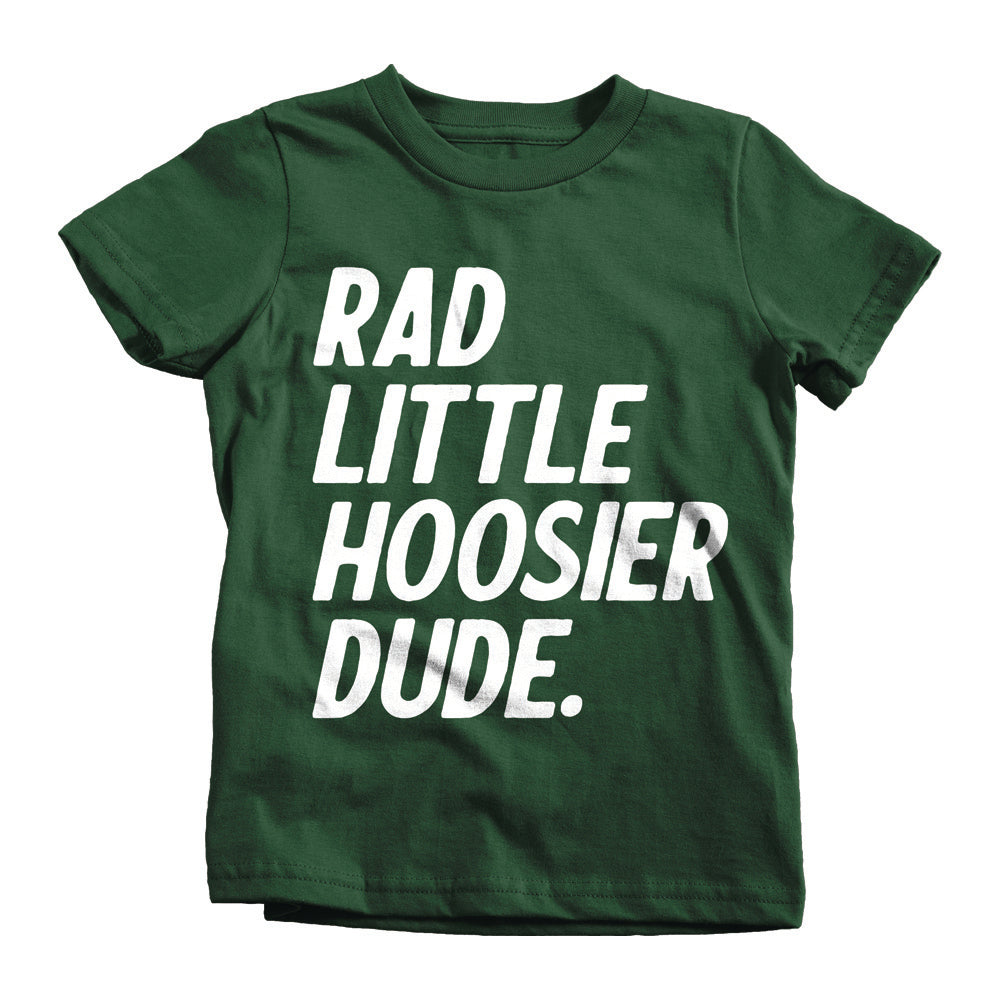 Rad Little Hoosier Dude Toddler Tee - United State of Indiana