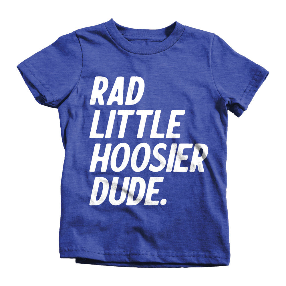 Rad Little Hoosier Dude Toddler Tee - United State of Indiana