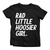 Rad Little Hoosier Girl Toddler Tee - United State of Indiana