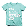 Rad Little Hoosier Girl Toddler Tee - United State of Indiana