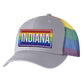 Rainbow Indiana Pride Trucker Cap