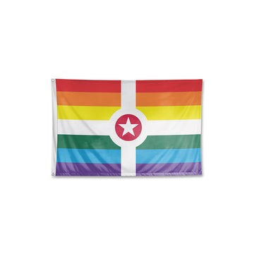 Rainbow Indianapolis Flag (2x3ft)