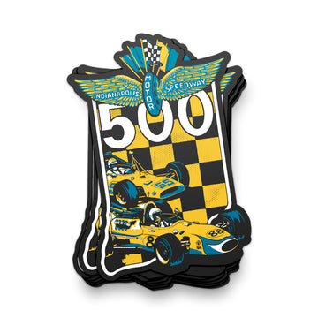 Retro Racing Sticker