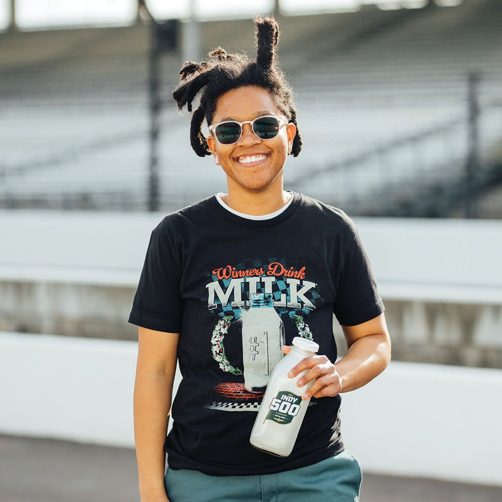 Retro Winners Drink Milk Tee – United State of Indiana